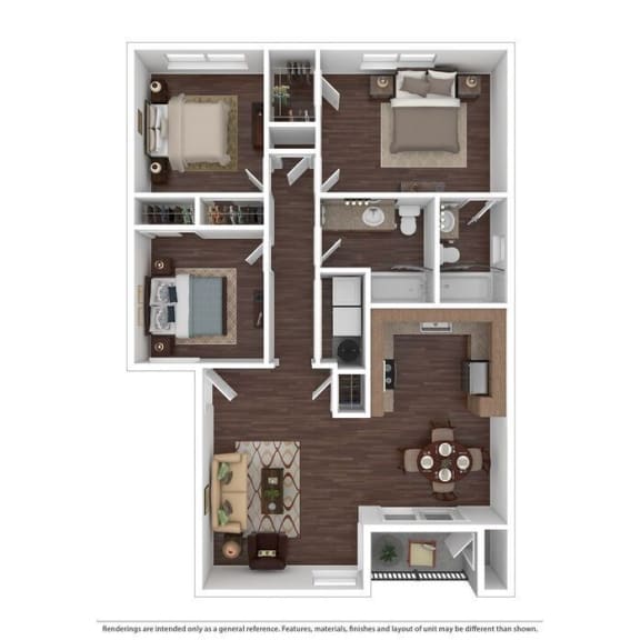 Floor Plans of Cedar Grove Apartments in Fairview, OR